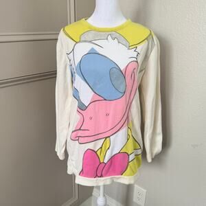 1994 Iceberg Donald Duck Graphic Knit Tee Made in Italy Vintagae 90sKid Retro